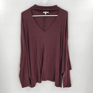 Stevie hender long sleeve burgundy maroon shirt large